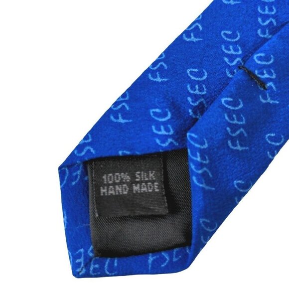 Sunshine Sun Face Blue Yellow Silk Novelty Necktie - Picture 7 of 8